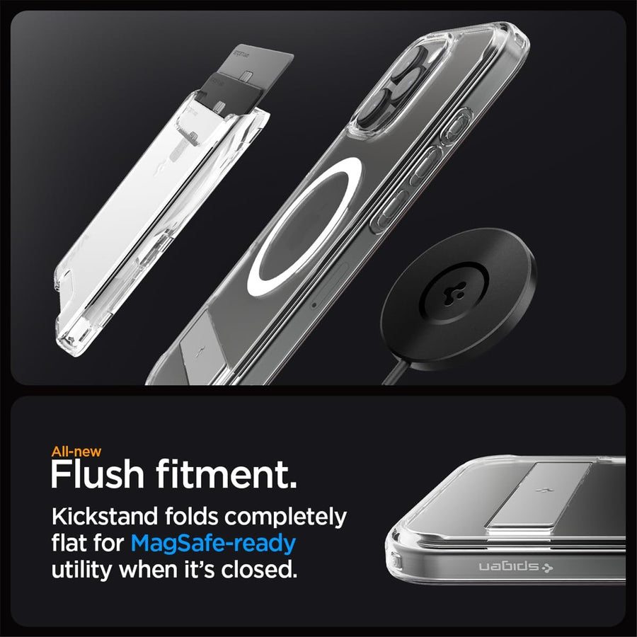 Spigen iPhone 16 Pro (6.3") Ultra Hybrid S  MagFit Case - Clear / Transparent