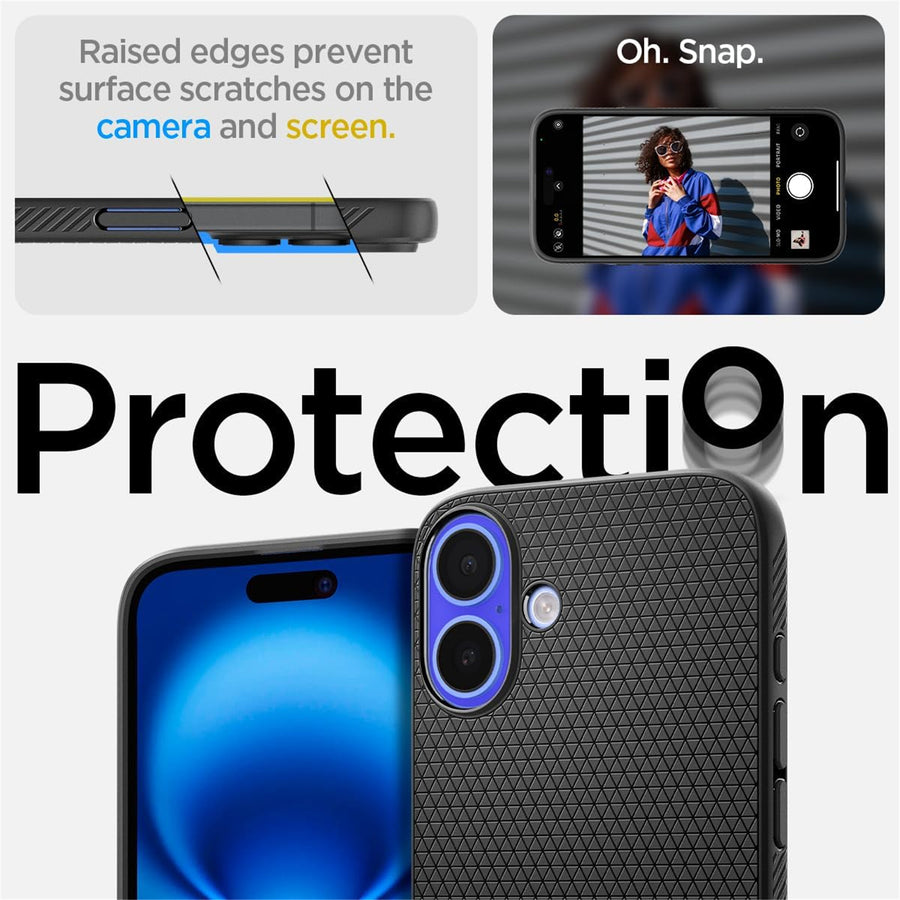 Spigen iPhone 16 (6.1") Liquid Air  Case - Matte Black