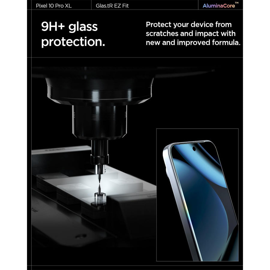 Spigen Google Pixel 9 Pro XL   Premium Tempered Glass Screen Protector (2 Pack) - 9H Hardness