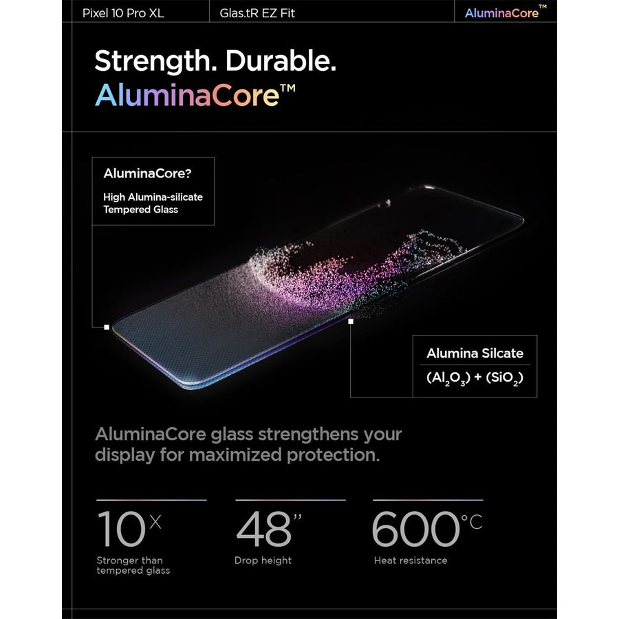 Spigen Google Pixel 9 Pro XL   Premium Tempered Glass Screen Protector (2 Pack) - 9H Hardness