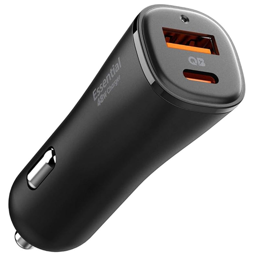 Spigen Essential  48W Dual Output Car Charger - Black-