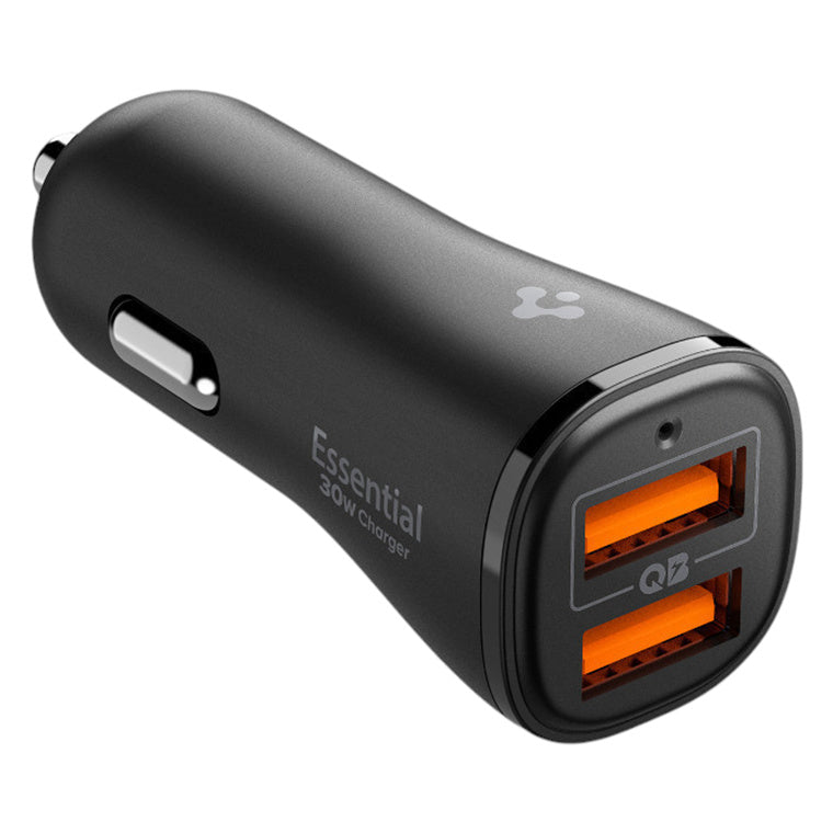 Spigen Essential  30W Dual Output Car Charger - Black