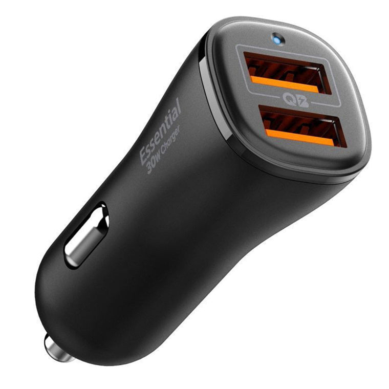 Spigen Essential  30W Dual Output Car Charger - Black