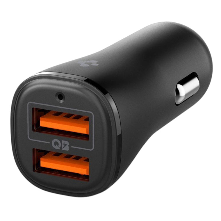 Spigen Essential  30W Dual Output Car Charger - Black