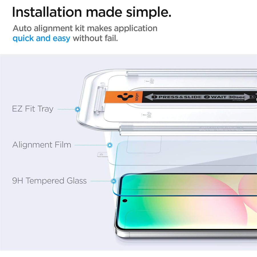 Spigen Galaxy A56 5G (2025)/S24 FE 5G   Premium Tempered Glass Screen Protector - 2 Pack