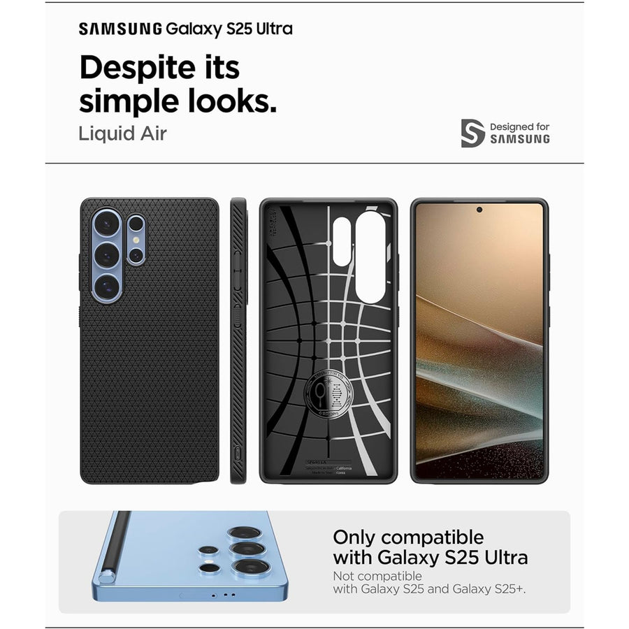 Spigen Galaxy S25 Ultra 5G Liquid Air  Case - Black