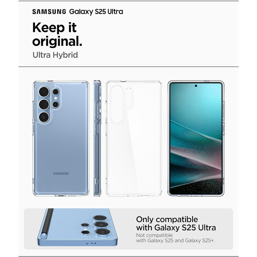 Spigen Galaxy S25 Ultra 5G Ultra Hybrid  Case - Crystal Clear