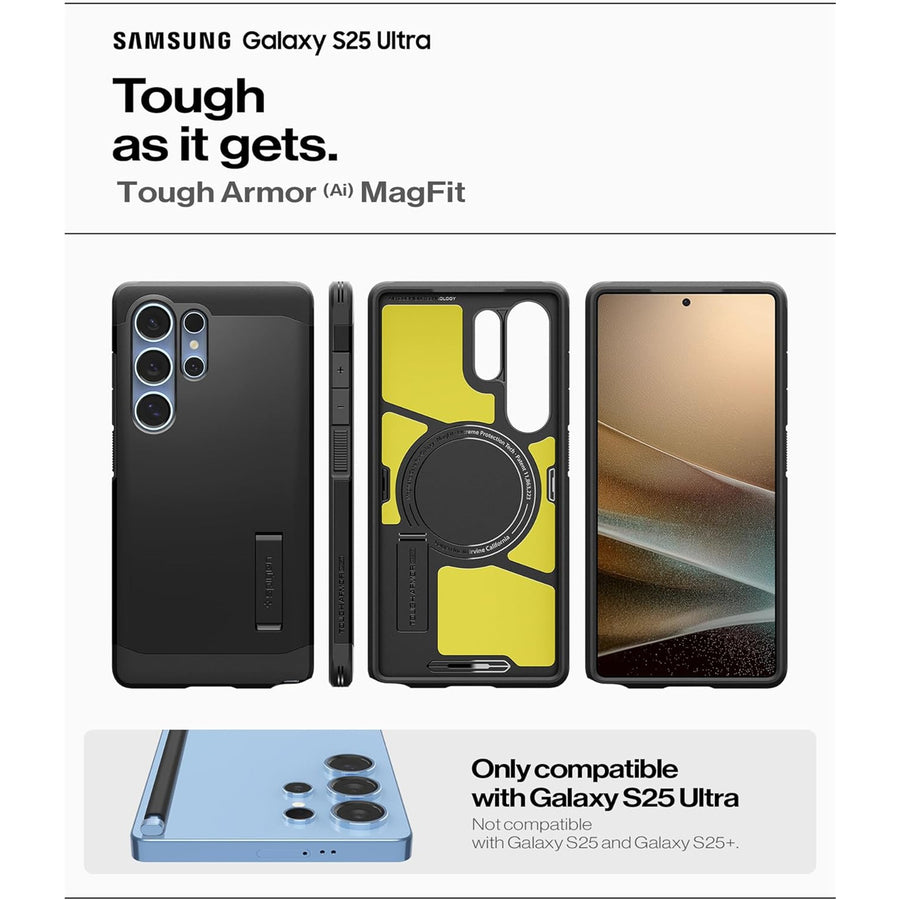 Spigen Galaxy S25 Ultra 5G Tough Armor  MagFit Case - Black