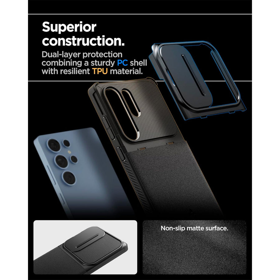 Spigen Galaxy S25 Ultra 5G Optik Armor  Case - Black