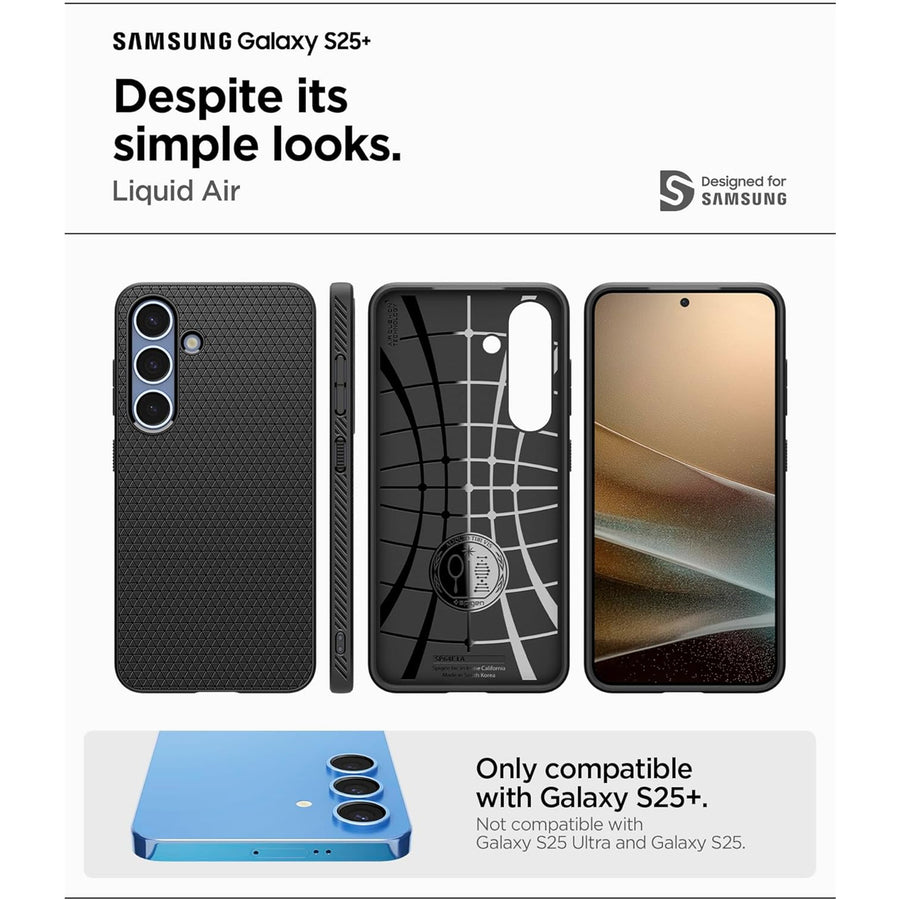 Spigen Galaxy S25+ 5G Liquid Air  Case - Black