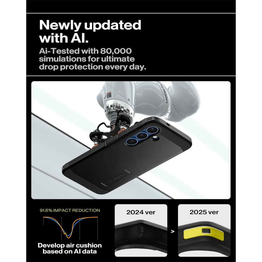 Spigen Galaxy S25 5G Tough Armor  MagFit Case - Black