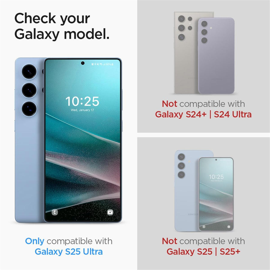 Spigen Galaxy S25 Ultra 5G   Premium Tempered Glass Screen Protector - 2 Pack