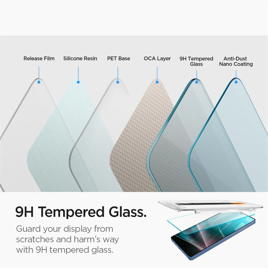 Spigen Galaxy S25 Ultra 5G   Premium Tempered Glass Screen Protector - 2 Pack