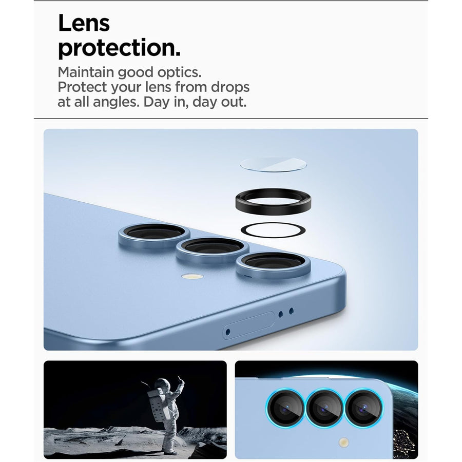 Spigen Galaxy S25+ 5G Premium Tempered Glass  Camera Protector - 2 Pack
