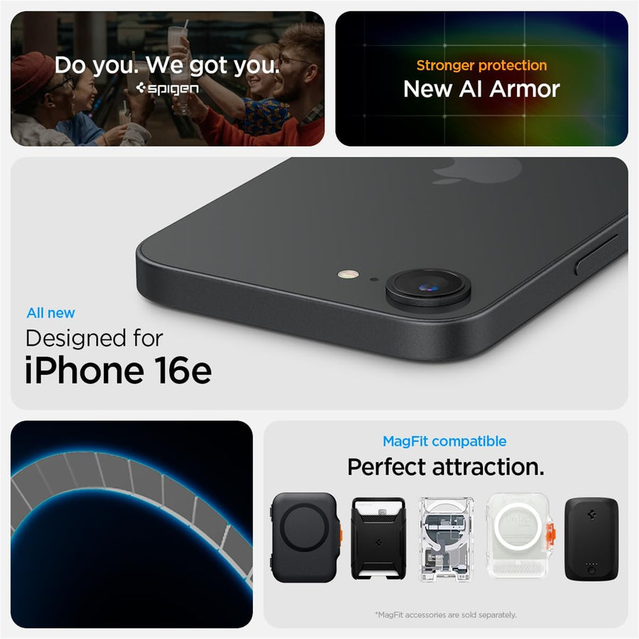 Spigen iPhone 17e/16e (6.1") Tough Armor  MagFit Case - Black