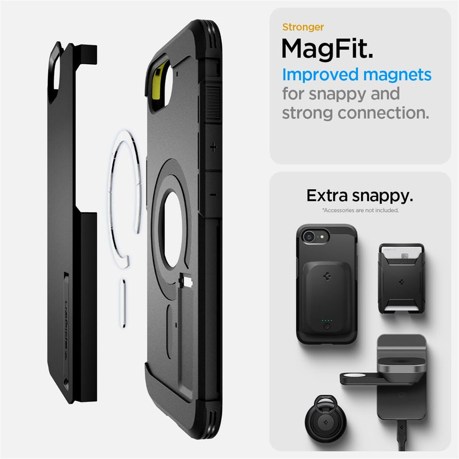 Spigen iPhone 17e/16e (6.1") Tough Armor  MagFit Case - Black