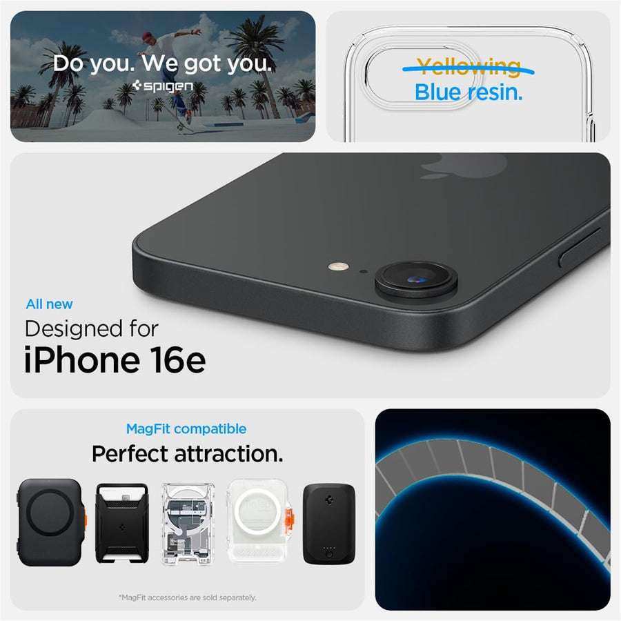 Spigen iPhone 17e/16e (6.1") Liquid Crystal MagFit Case - Crystal Clear