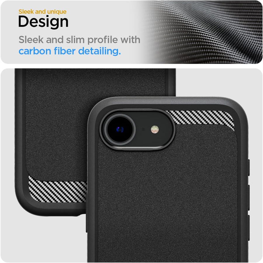 Spigen iPhone 17e/16e (6.1") Rugged Armor  MagFit Case - Black