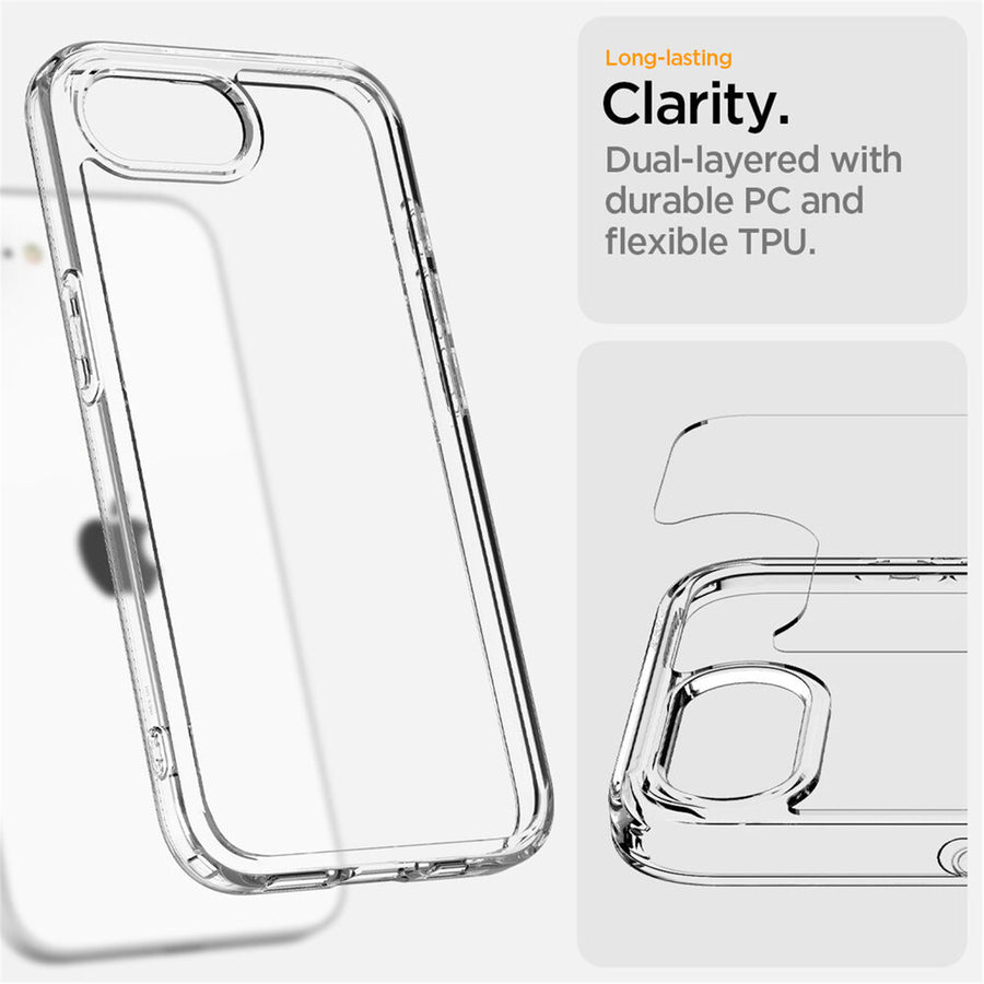 Spigen iPhone 17e/16e (6.1") Ultra Hybrid  Case - Crystal Clear