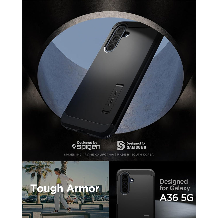 Spigen Galaxy A36 5G (2025) Tough Armor  Case - Black