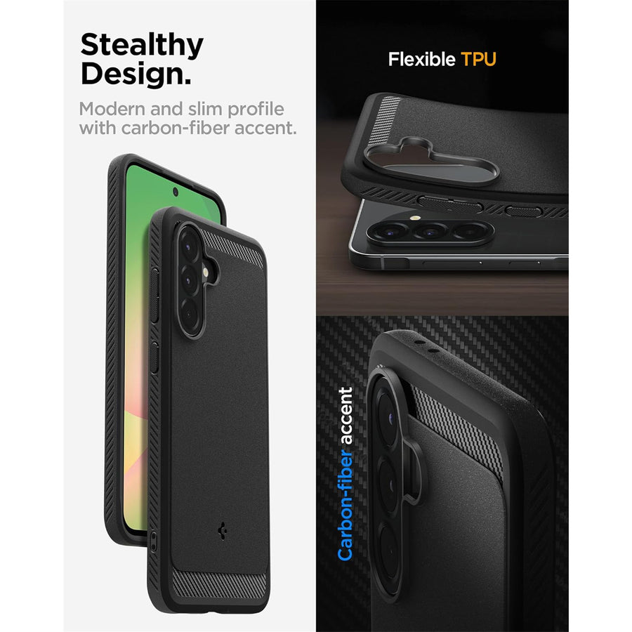 Spigen Galaxy A56 5G (2025) Rugged Armor  Case - Matte Black
