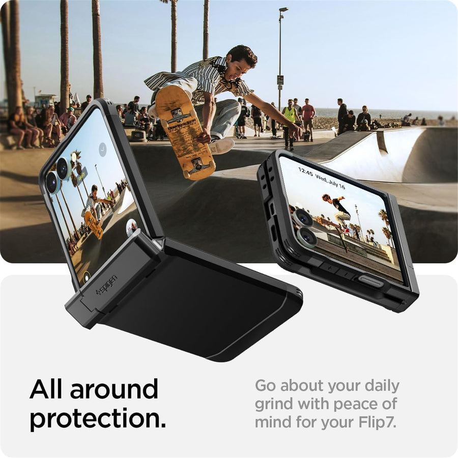 Spigen Galaxy Z Flip7 5G Tough Armor Pro MagFit Case - Black
