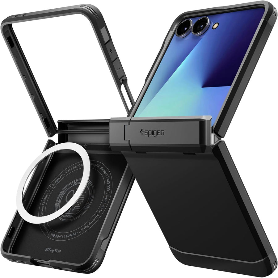 Spigen Galaxy Z Flip7 5G Tough Armor Pro MagFit Case - Black