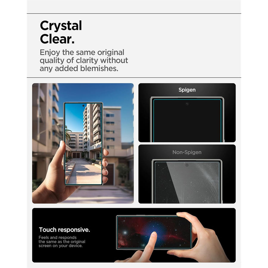 Spigen Galaxy Z Fold7 Premium Tempered Glass Screen Protector - 1 Pack