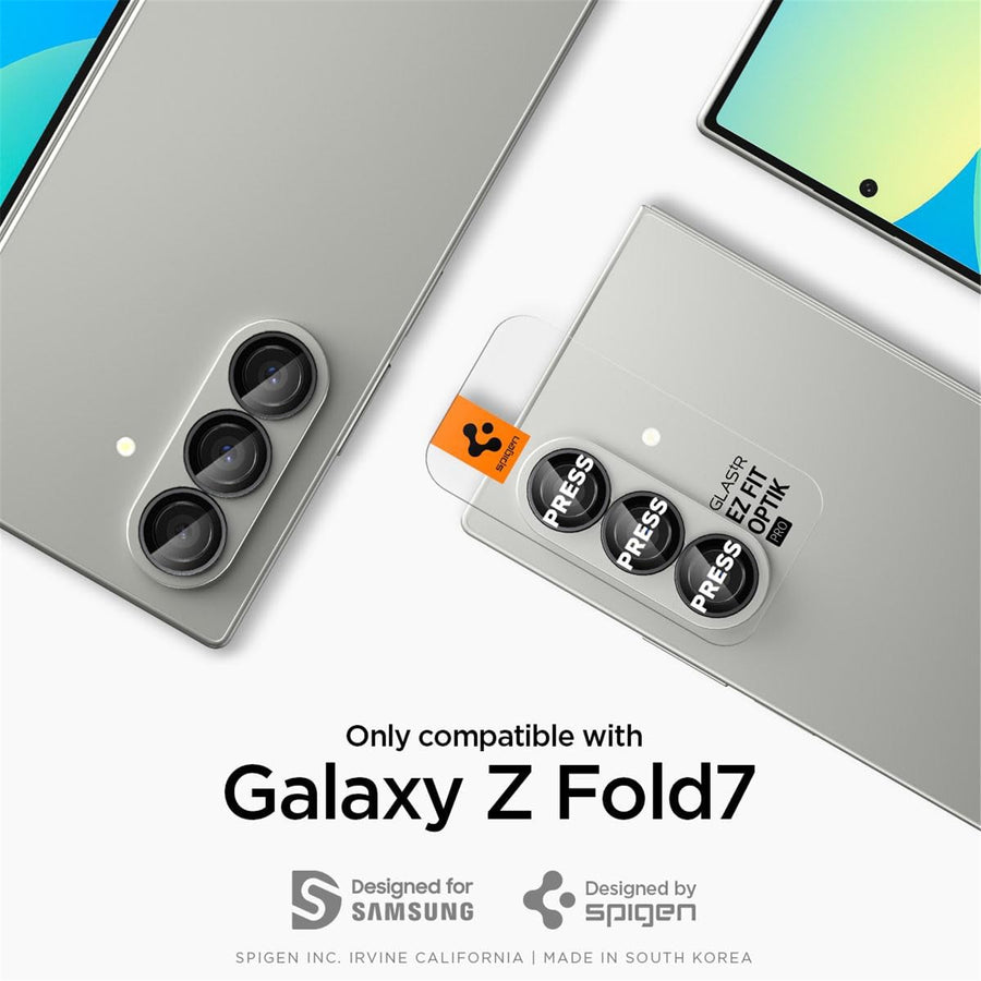 Spigen Galaxy Z Fold8 Ultra / Z Fold7 5G  Optik Pro Premium Camera Lens Tempered Glass Protector - 2 Pack