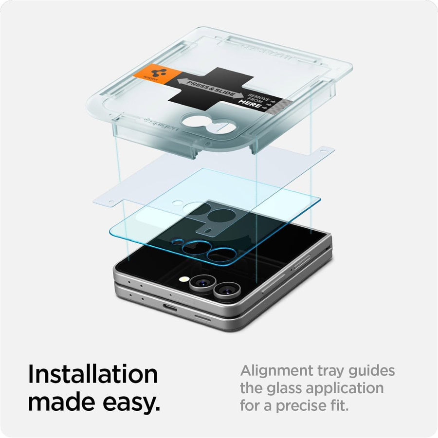 Spigen Galaxy Z Flip8 / Z Flip7 Premium Tempered Glass Screen Protector - 1 Pack