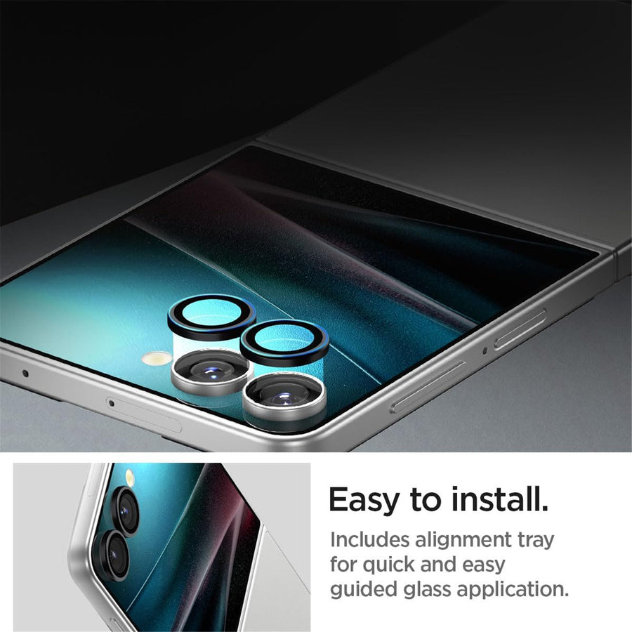 Spigen Galaxy Z Flip8 / Z Flip7 5G  Optik Pro Premium Camera Lens Tempered Glass Protector - 2 Pack
