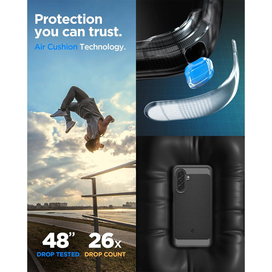 Spigen Galaxy A17/A17 5G (2025) Rugged Armor  Case - Matte Black