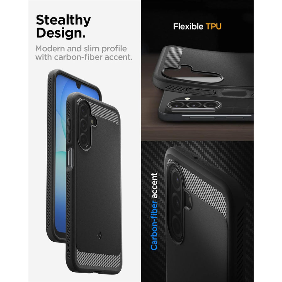 Spigen Galaxy A17/A17 5G (2025) Rugged Armor  Case - Matte Black
