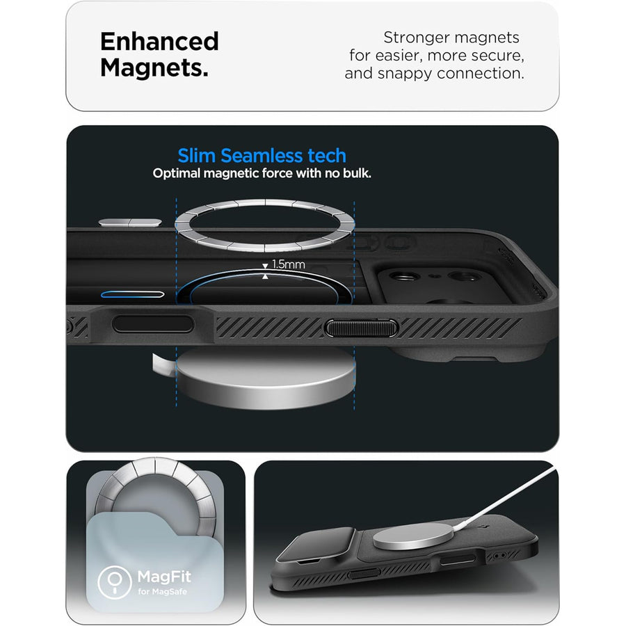 Spigen iPhone 17 Pro Max (6.9") Optik  MagFit Case - Black