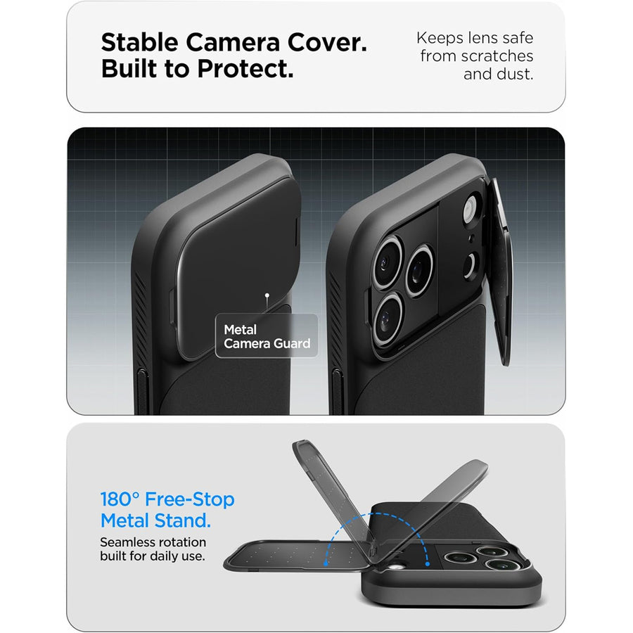 Spigen iPhone 17 Pro Max (6.9") Optik  MagFit Case - Black