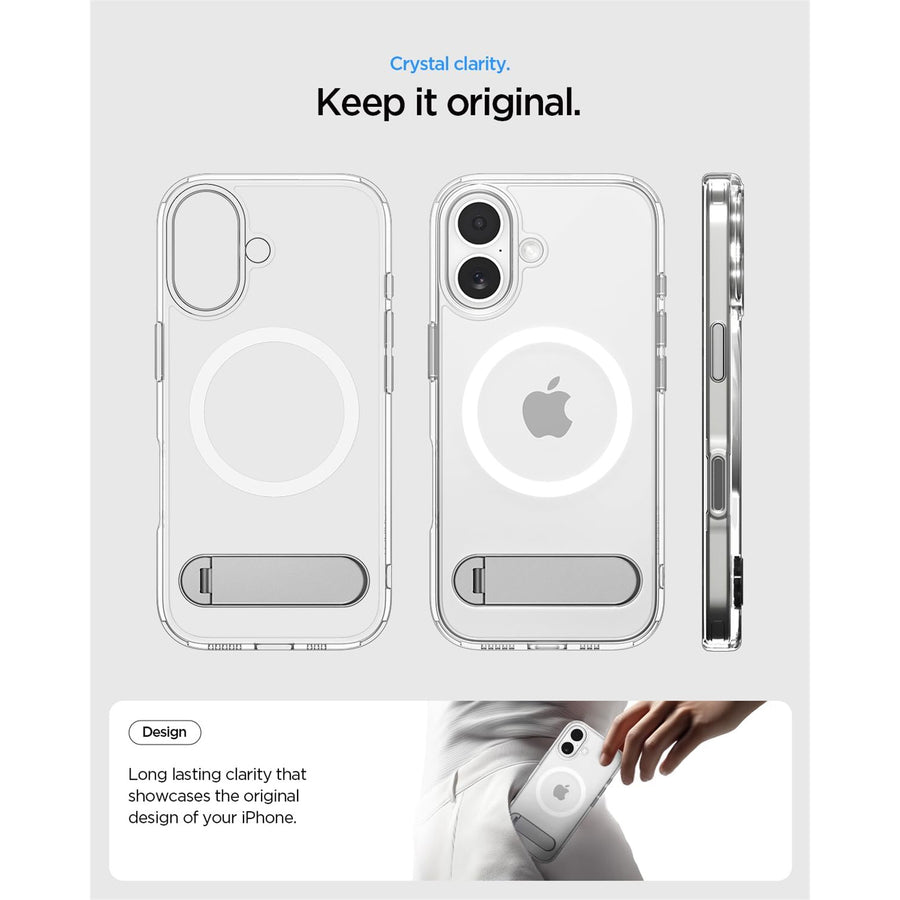 Spigen iPhone 17 (6.3") Ultra Hybrid S  MagFit Case - Crystal Clear