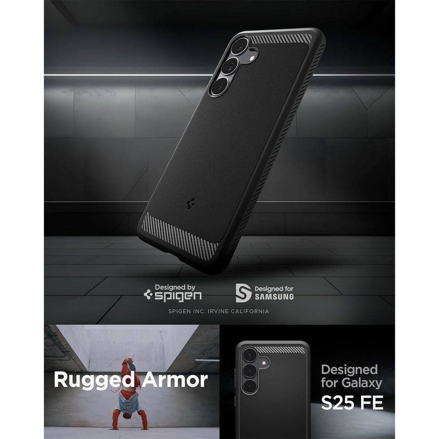 Spigen Galaxy S25 FE 5G Rugged Armor  Case - Black