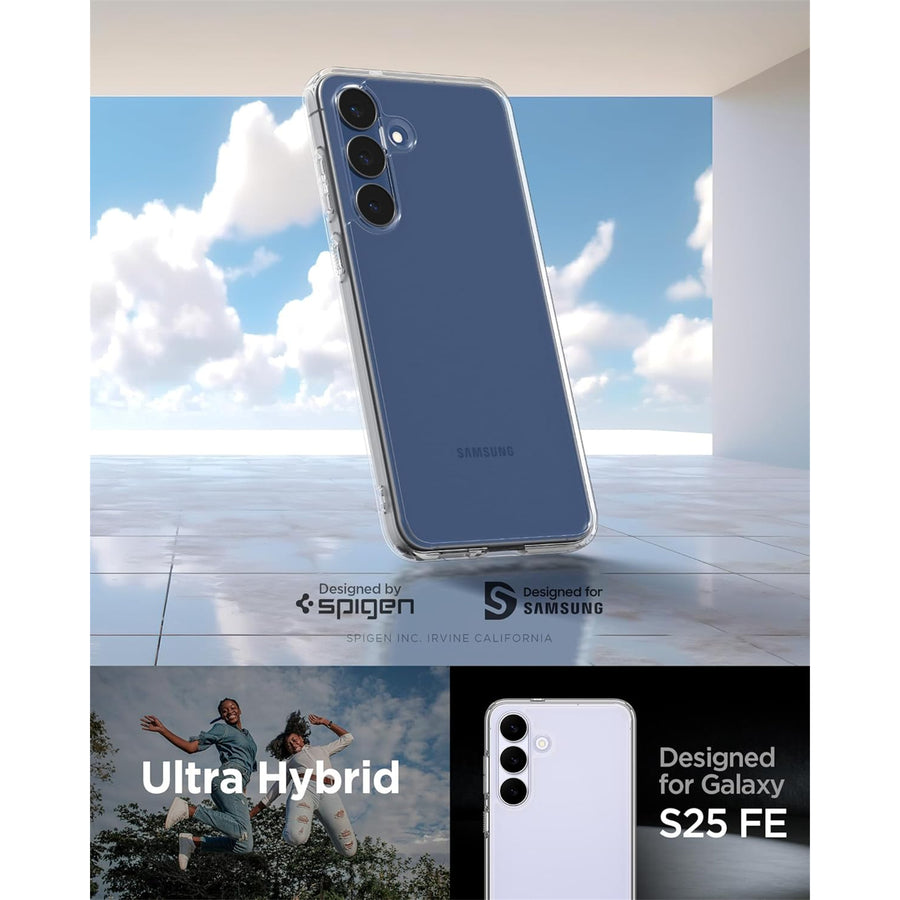 Spigen Galaxy S25 FE 5G Ultra Hybrid  Case - Crystal Clear