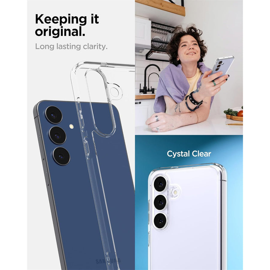 Spigen Galaxy S25 FE 5G Ultra Hybrid  Case - Crystal Clear