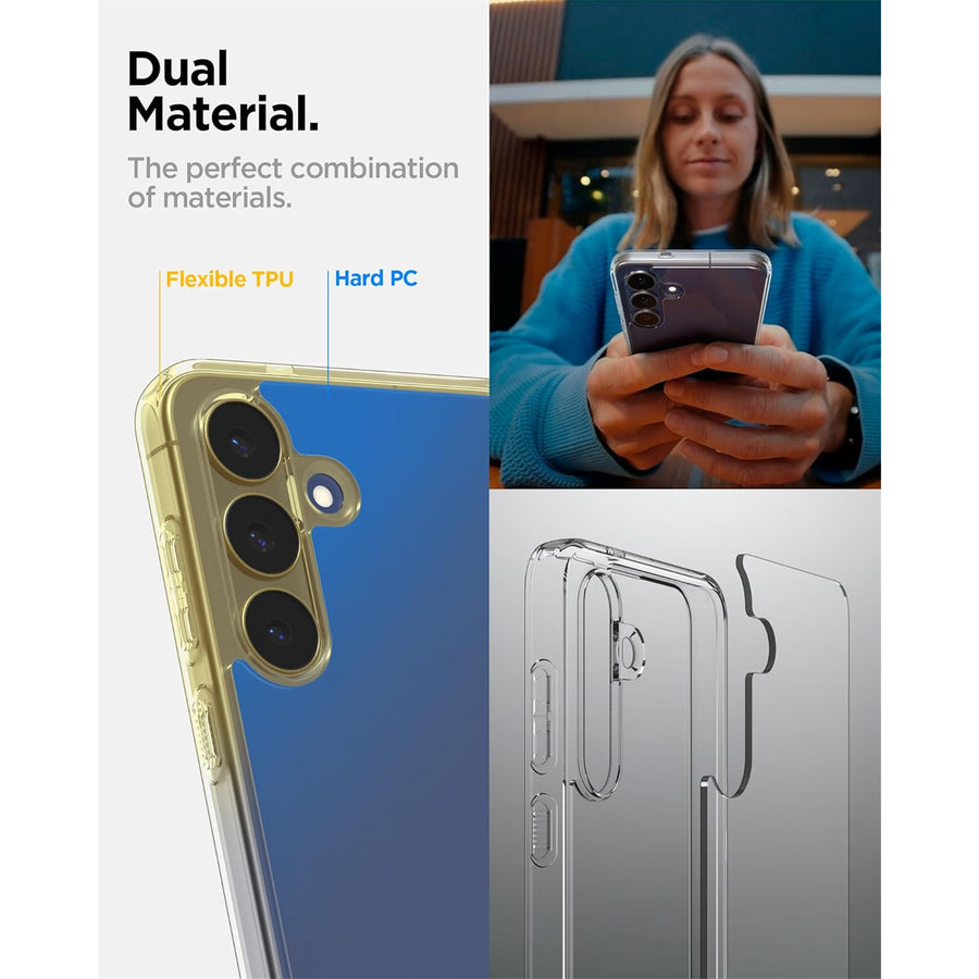 Spigen Galaxy S25 FE 5G Ultra Hybrid  Case - Crystal Clear