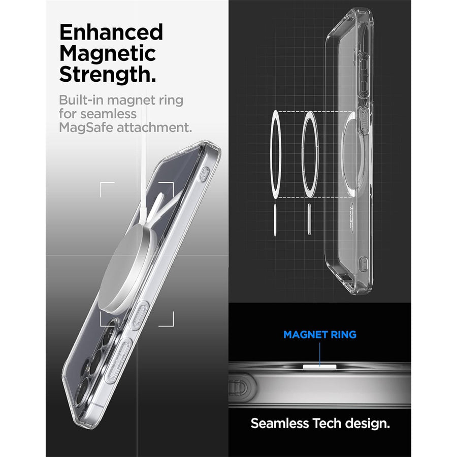 Spigen Galaxy S25 FE 5G Ultra Hybrid MagFit  Magnetic Case - Clear White