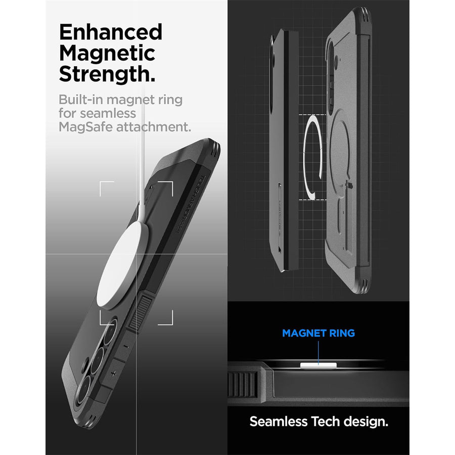 Spigen Galaxy S25 FE 5G Tough Armor  MagFit Case - Black