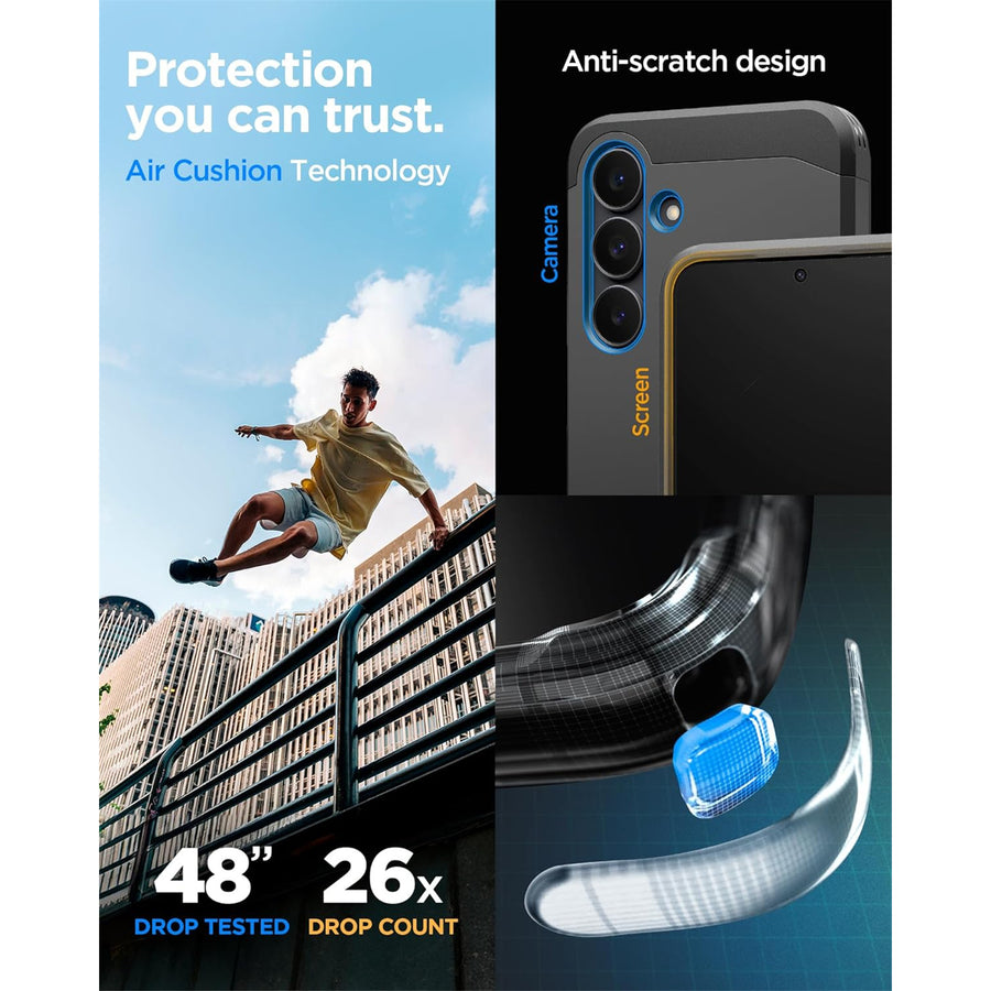 Spigen Galaxy S25 FE 5G Tough Armor  MagFit Case - Black
