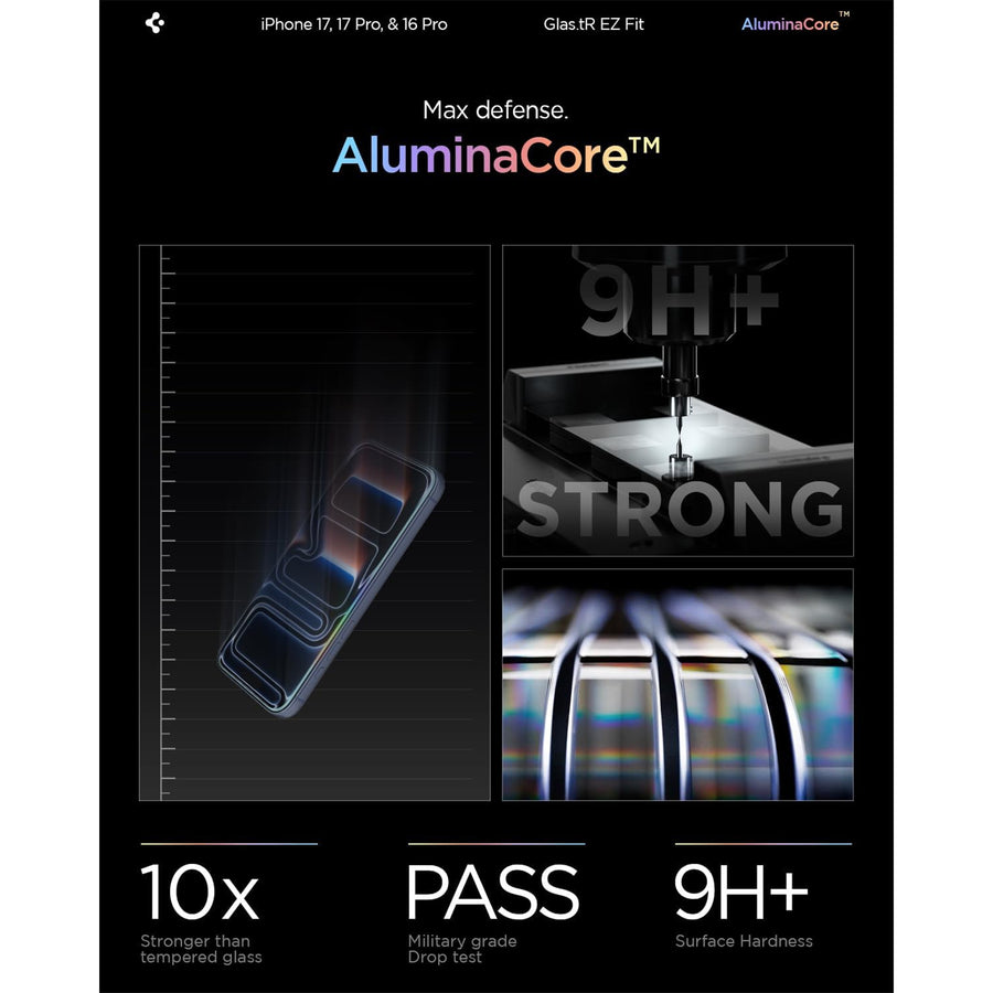 Spigen iPhone 17 Pro Max (6.9") / 16 Pro Max (6.9")  Premium Tempered Glass Screen Protector