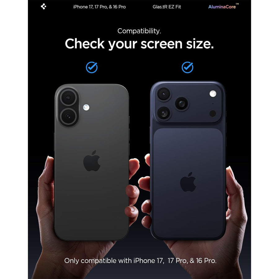 Spigen iPhone 17 Pro Max (6.9") / 16 Pro Max (6.9")  Premium Tempered Glass Screen Protector