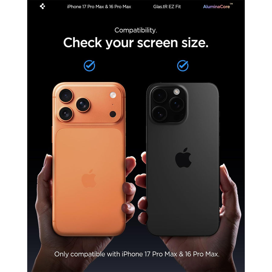 Spigen iPhone 17 Pro Max (6.9") / 16 Pro Max (6.9")  Premium Privacy Tempered Glass Screen Protector