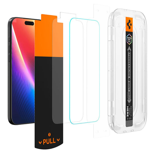 Spigen iPhone 17/17 Pro/16 Pro   Premium Tempered Glass Screen Protector