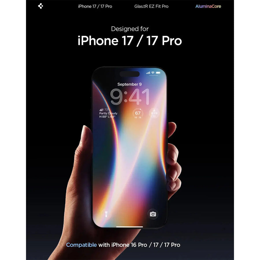 Spigen iPhone 17 Pro/17/16 Pro (6.3")   Premium Privacy Tempered Glass Screen Protector
