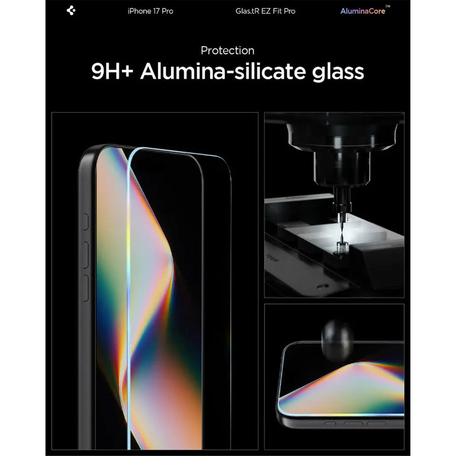 Spigen iPhone 17 Pro/17/16 Pro (6.3")   Premium Privacy Tempered Glass Screen Protector