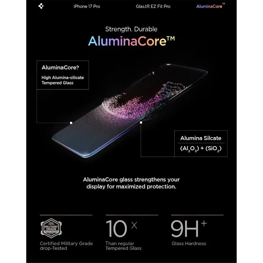 Spigen iPhone 17 Pro/17/16 Pro (6.3")   Premium Privacy Tempered Glass Screen Protector